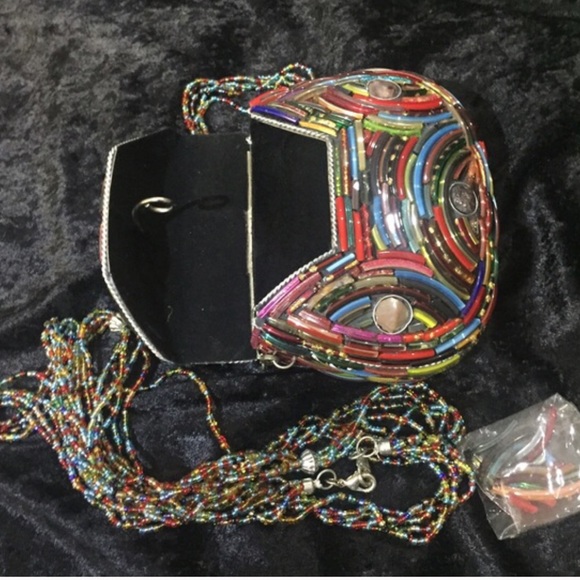 ARTISAN MADE Bags Handmade Artisan Beaded Box Purse Poshmark